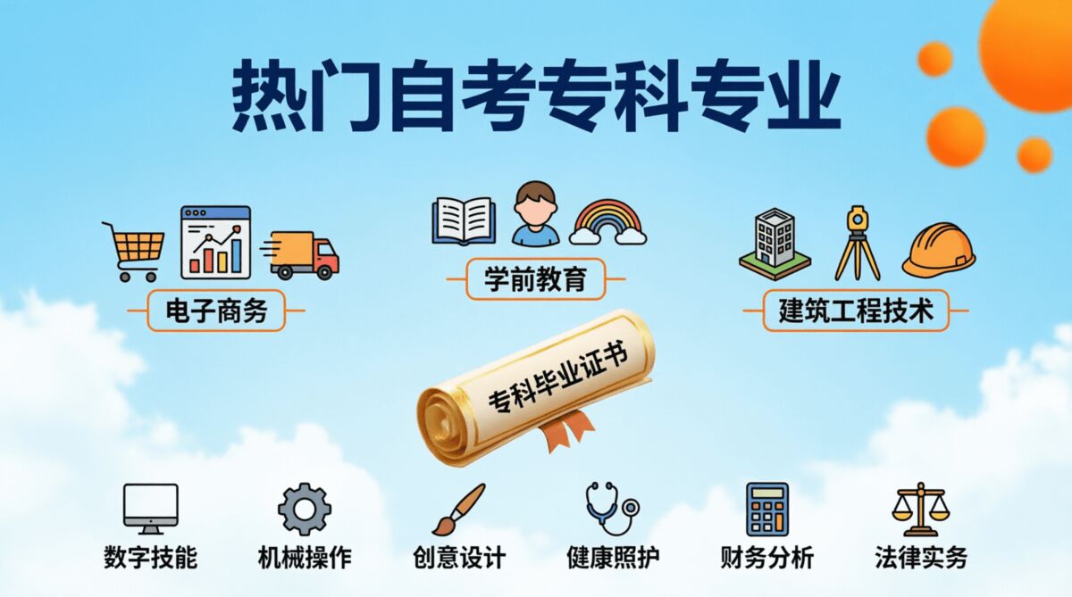重庆自考专科有哪些专业?